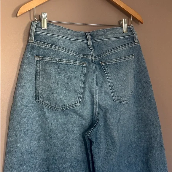 J.Crew High Rise Super Wide Leg Light Washed Size 29 - Picture 4 of 11